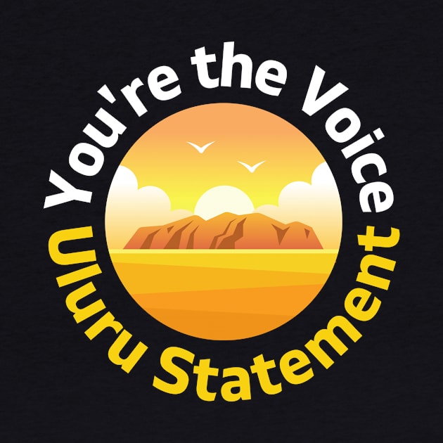 The Voice to Parliament Uluru Statement design by DestinationAU